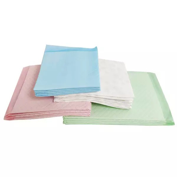 Customized PE Film Disposable Bed Underpads Free Sample With Adhesive Strips